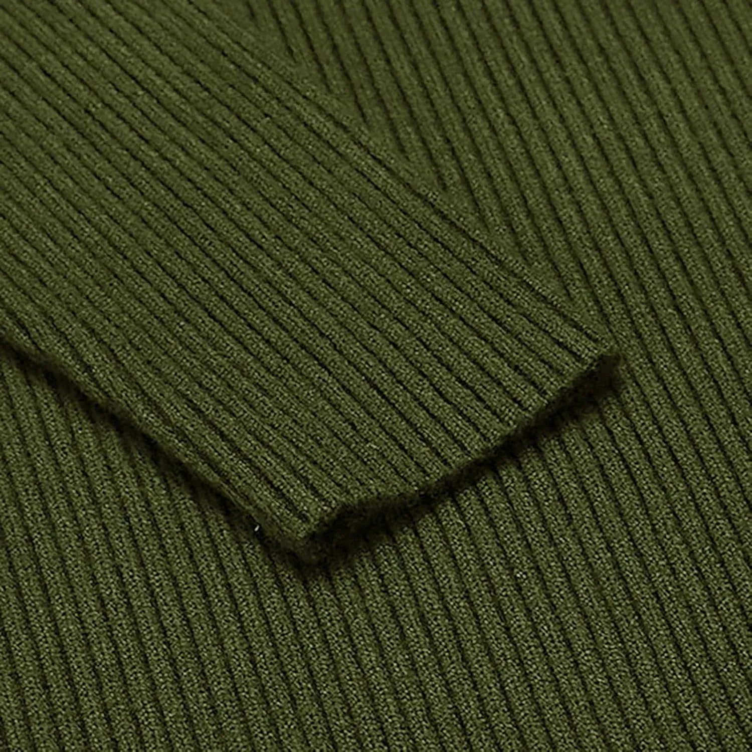 Men's High Neck Pullover Sweater Knit Casual Textured Tops Long Sleeve Turtleneck Slim Warm Lined Sweater
