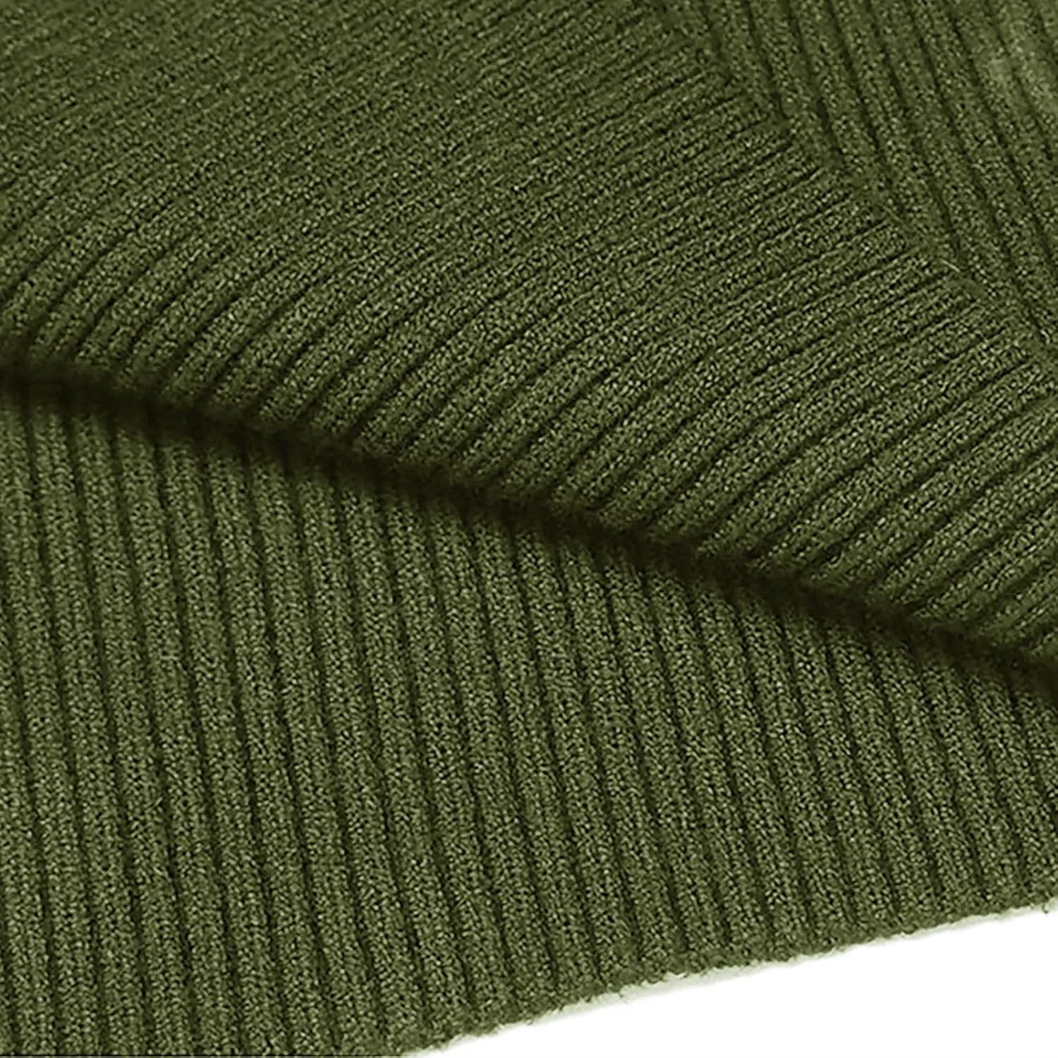 Men's High Neck Pullover Sweater Knit Casual Textured Tops Long Sleeve Turtleneck Slim Warm Lined Sweater