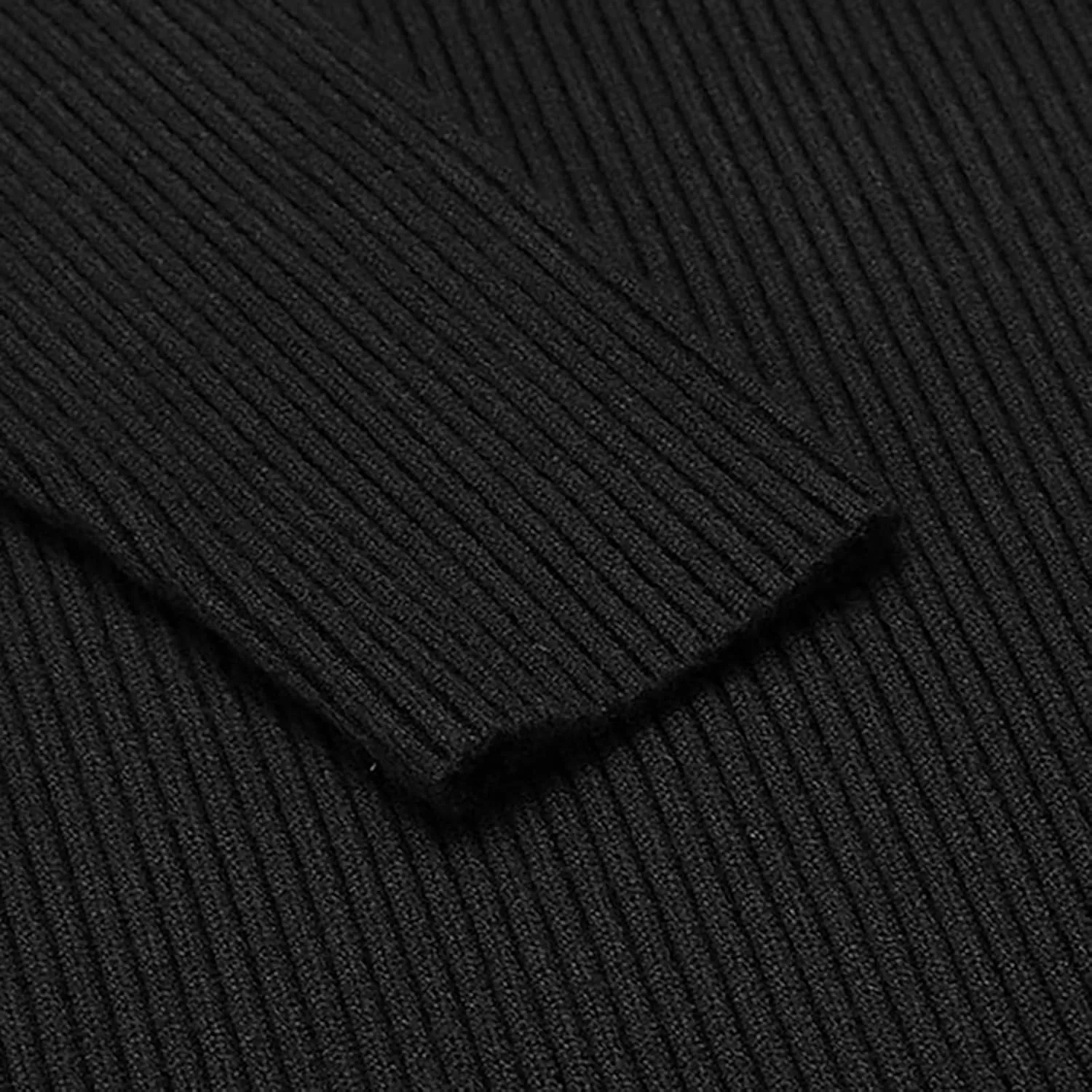 Men's High Neck Pullover Sweater Knit Casual Textured Tops Long Sleeve Turtleneck Slim Warm Lined Sweater