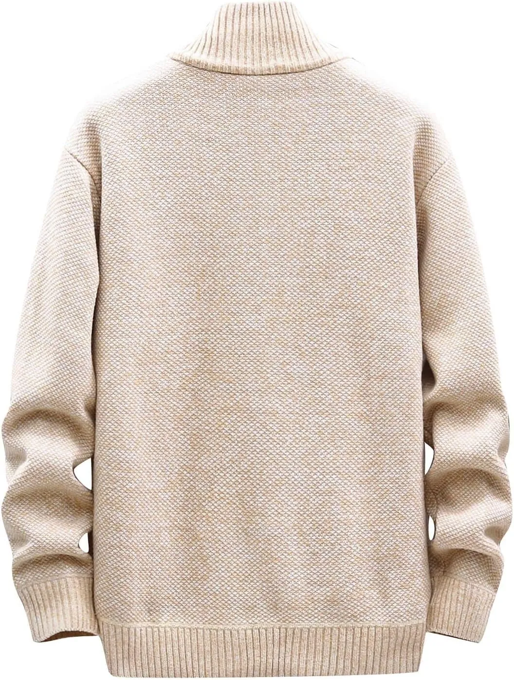 Mens Lightweight Sweaters Zip Up Stand Collar Cardigan Sweater Knitwear with Pockets Sweater Cardigan, XL-4XL