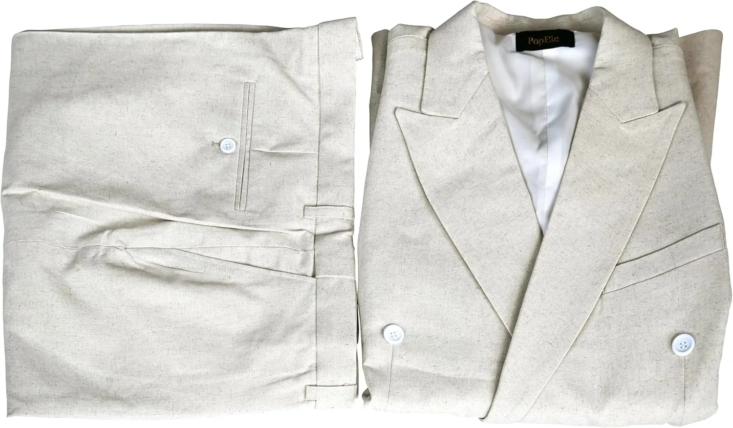 Mens Linen Cotton Shorts Suit Casual Grooms Beach Wedding Slim Fit Tuxedo Suit Blazer & Shorts Set