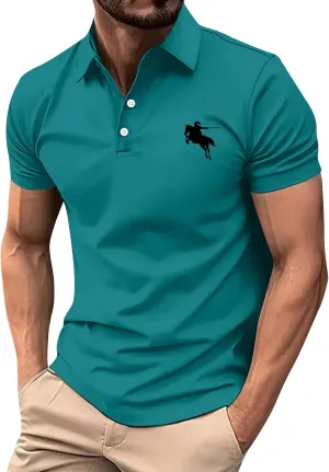 Men's Polo Shirts Crewneck Button-Down Quick Dry Breathable Work Summer Shirts