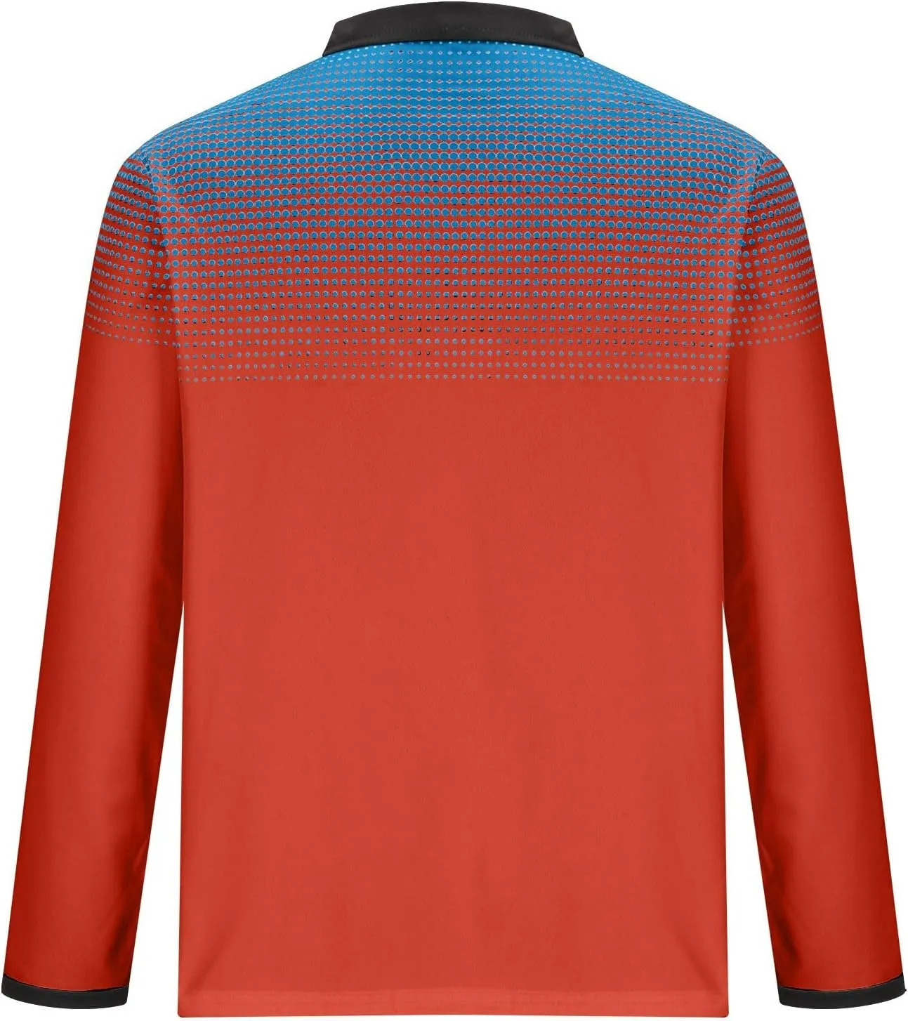 Men's Polo Shirts Long Sleeve Casual Fashion Polo Tee Shirts Color Block Slim Fit Golf Polo Shirt with Pocket