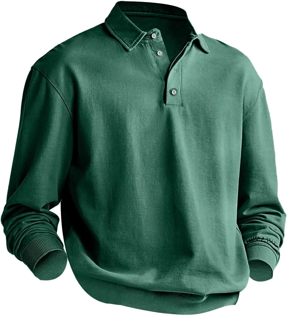 Men's Polo Shirts Top Shirt Turn Down Collar Blouse Stripe Printed Blouse Polos Shirt Fashion Formal Shirt Cotton