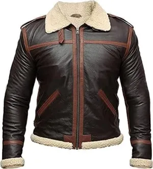 Mens Shearling Leather Jacket | Leather Shearling Jacket