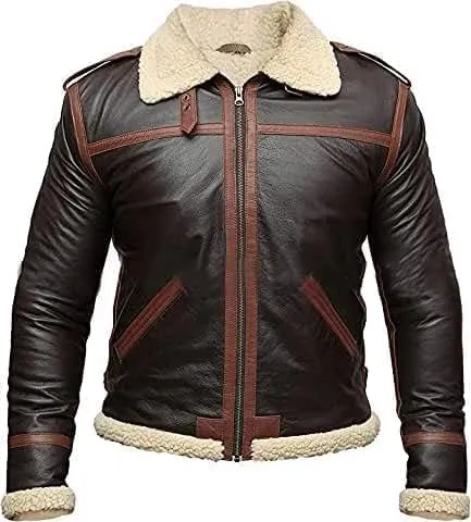 Mens Shearling Leather Jacket | Leather Shearling Jacket
