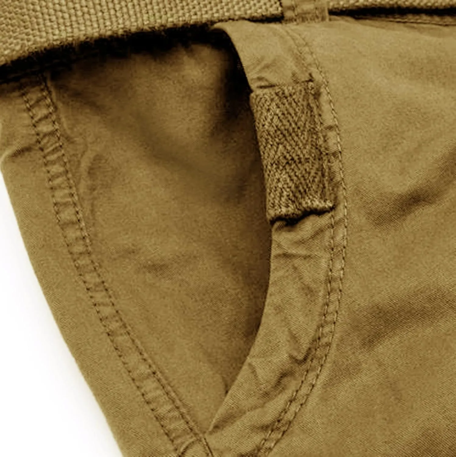 Men's Stretch Cargo Shorts Lightweight Casual Drawstring Gym Shorts Classic Relaxed Fit Summer with Pockets