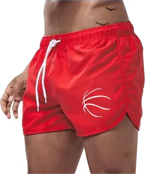 Men's Swim Trunks 5 Inch Quick Dry Baseball Board Shorts Summer Swimming Trunks Beach Shorts for Men Bathing Suits