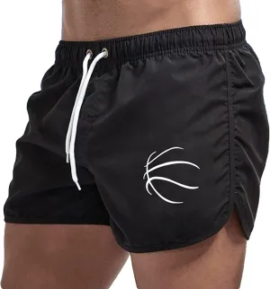 Men's Swim Trunks 5 Inch Quick Dry Baseball Board Shorts Summer Swimming Trunks Beach Shorts for Men Bathing Suits