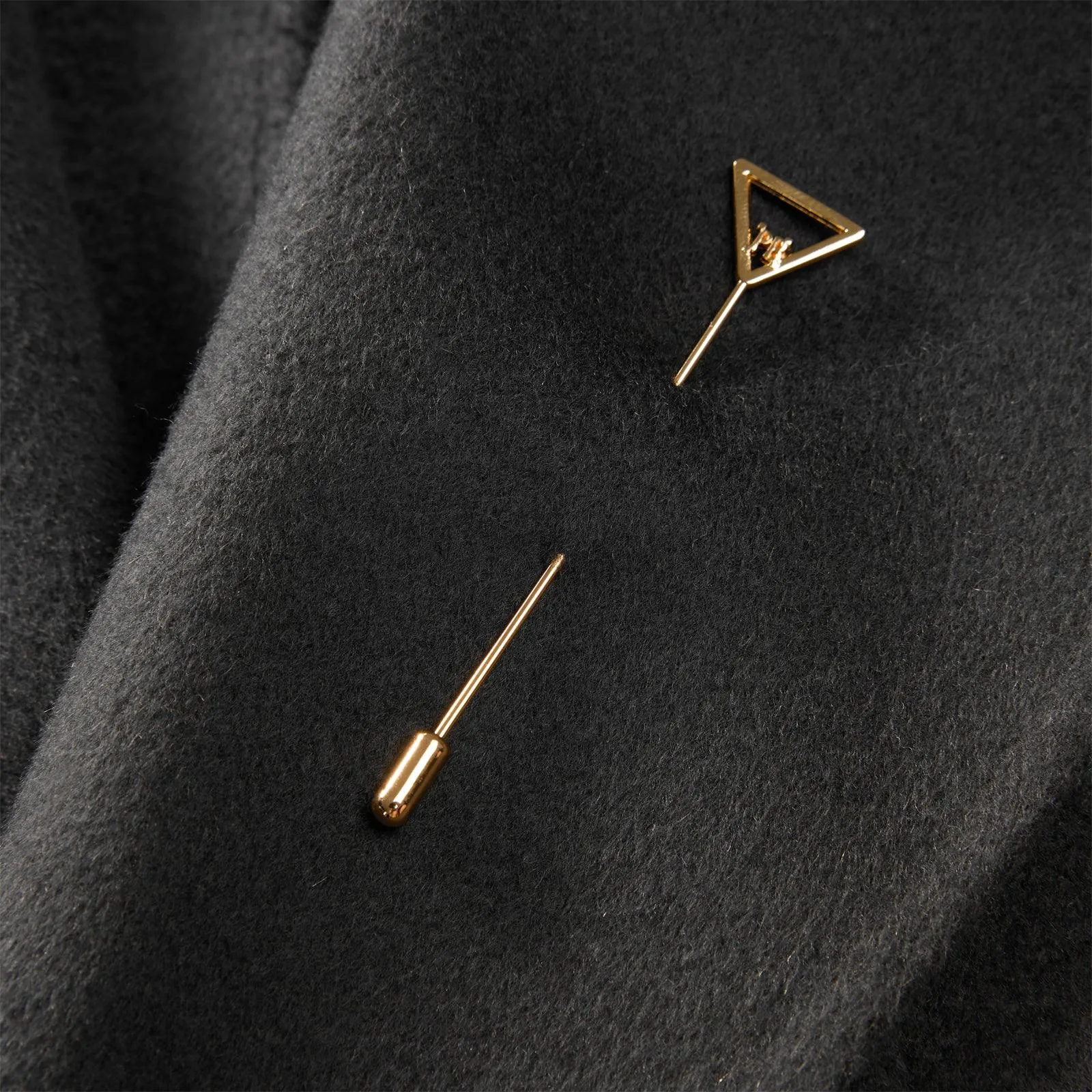 Men's Trench Style Double-sided Wool Coat