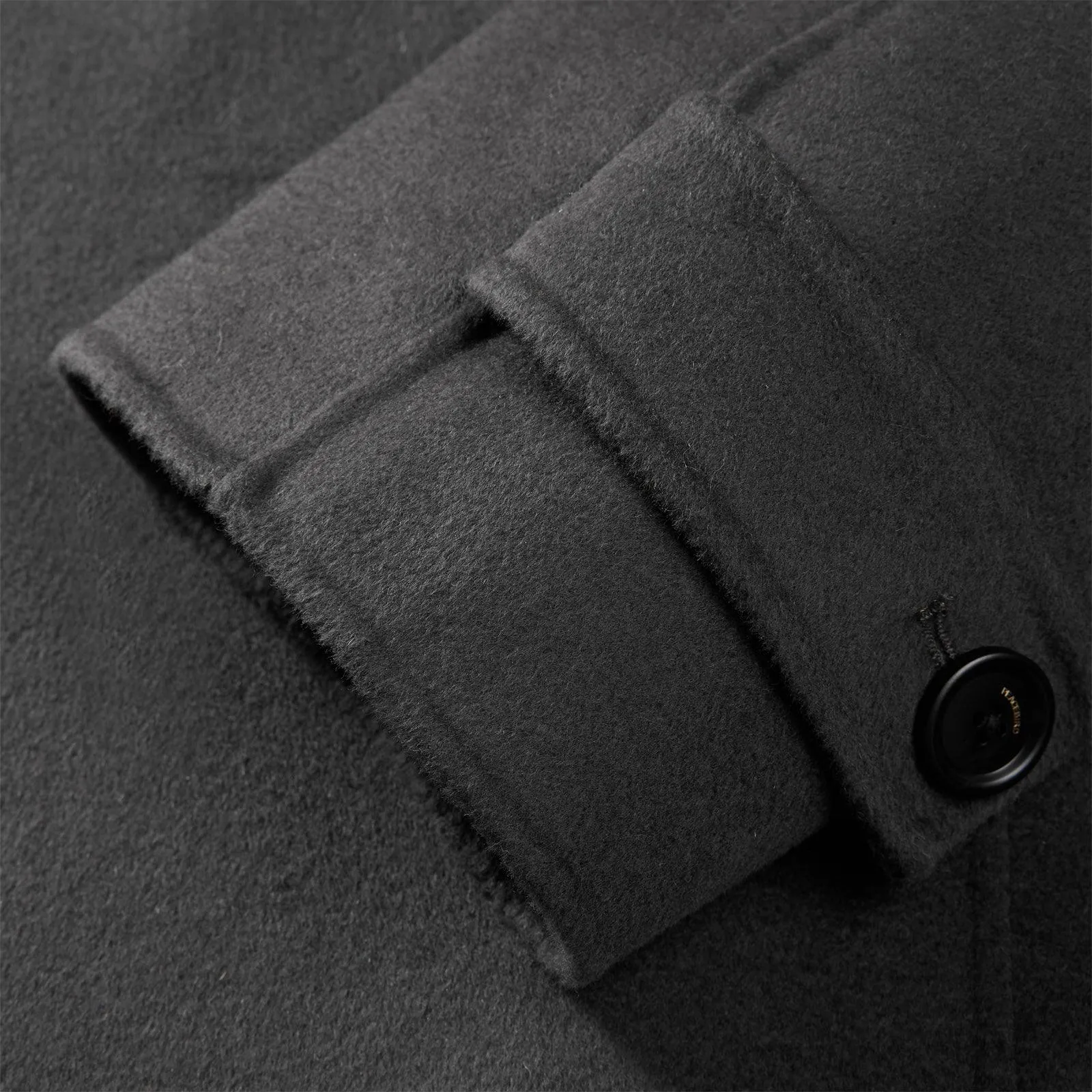 Men's Trench Style Double-sided Wool Coat