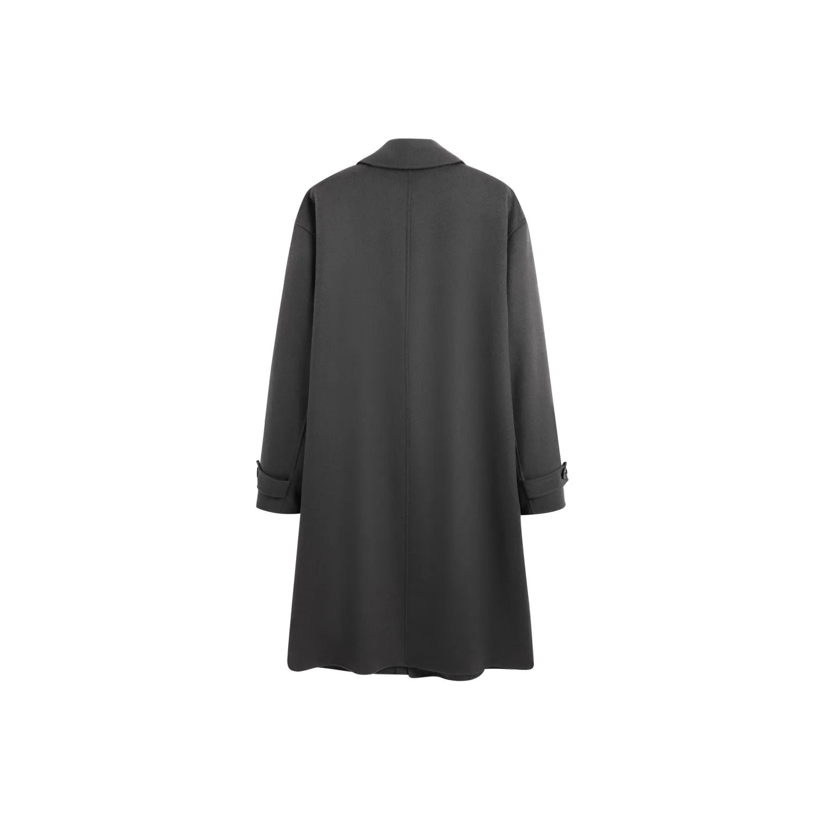 Men's Trench Style Double-sided Wool Coat