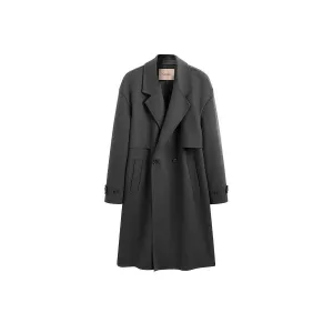 Men's Trench Style Double-sided Wool Coat