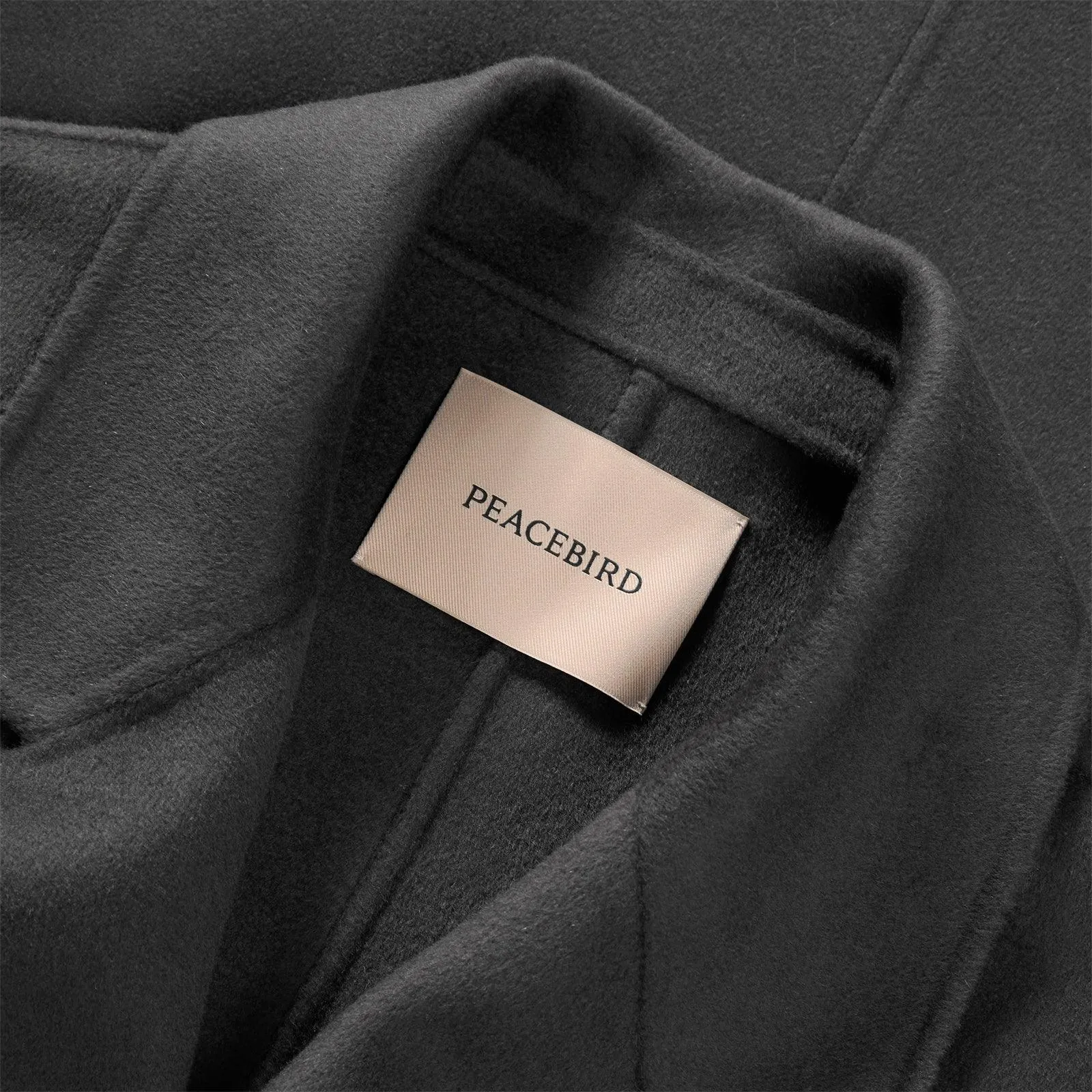 Men's Trench Style Double-sided Wool Coat