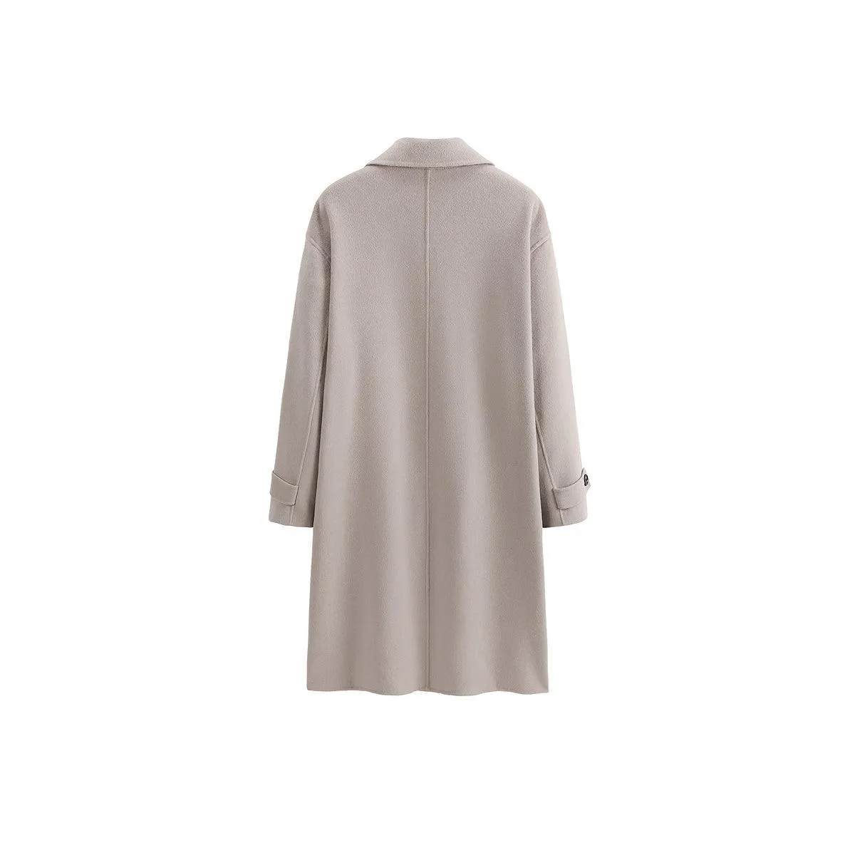 Men's Trench Style Wool Coat