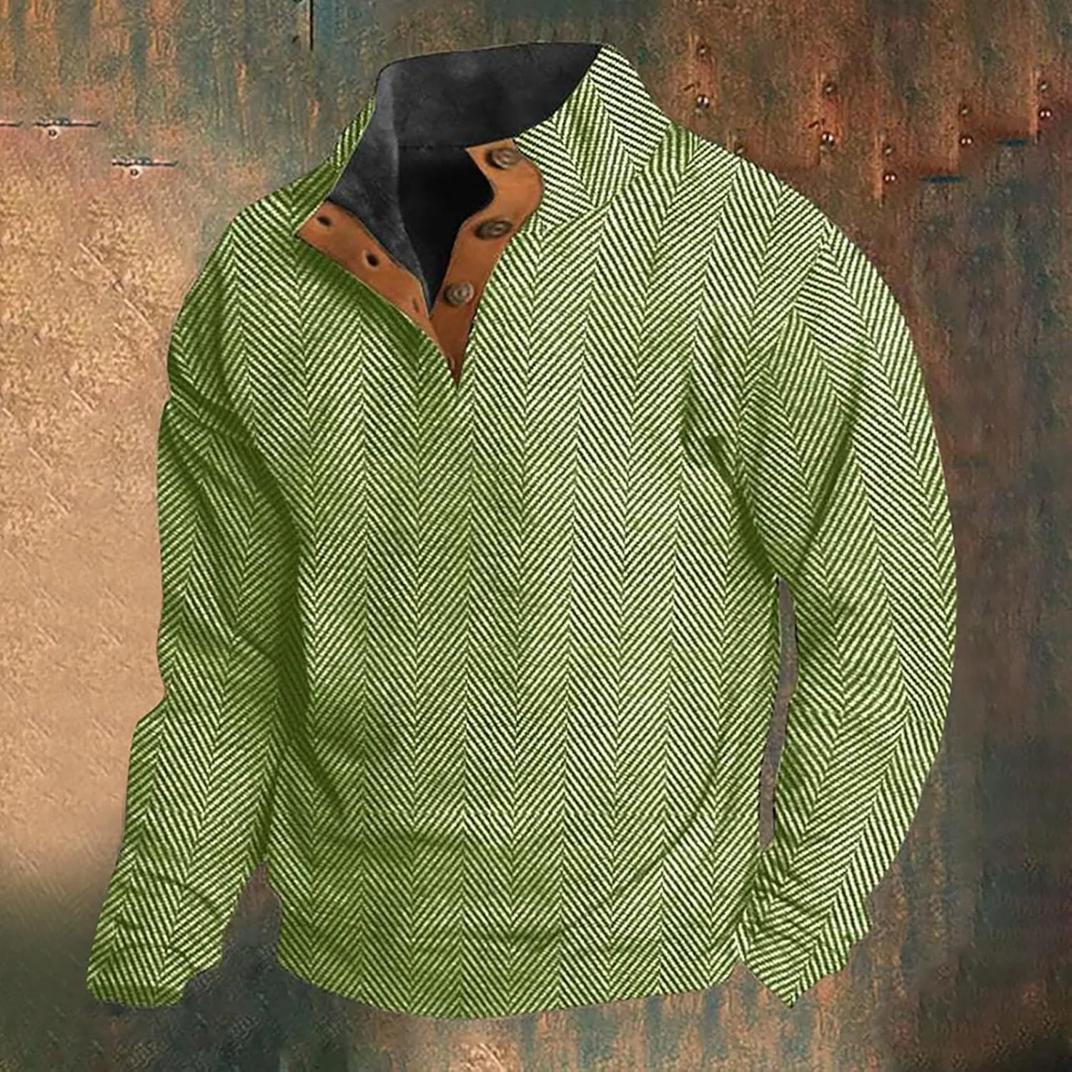 Men's Western Aztec Sweatshirts Size Sweater Retro Tops with Elbow Patches 2024 Mens Big And Tall Sweaters Mens