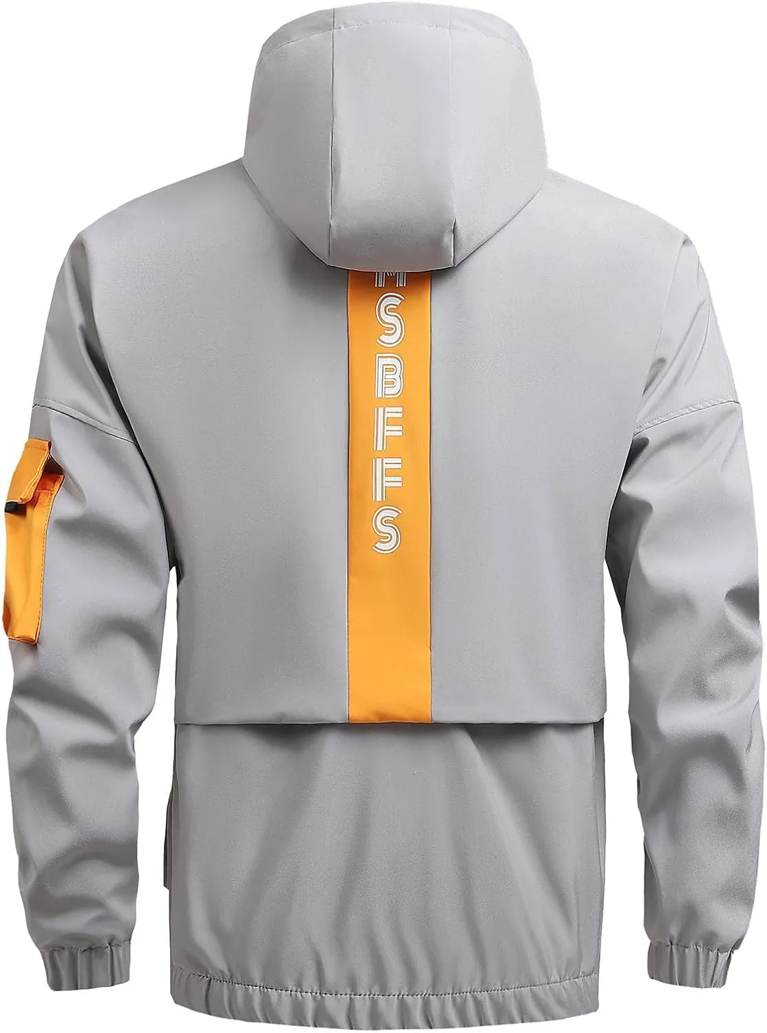Men's Winter Coats 2024 Fashion Outdoor Hiking Windbreaker Windproof Raincoat Lightweight Casual Hooded Outerwear