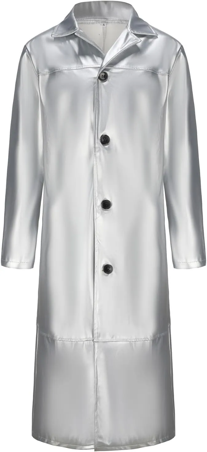Mens Wool Blend Coat Winter Trench Coats Notched Lapel Collar Single Breasted Overcoat Classic Peacoat With Pockets
