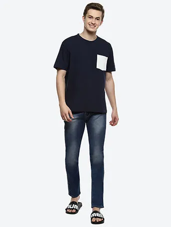 Mono Color Block Oversized T-Shirt