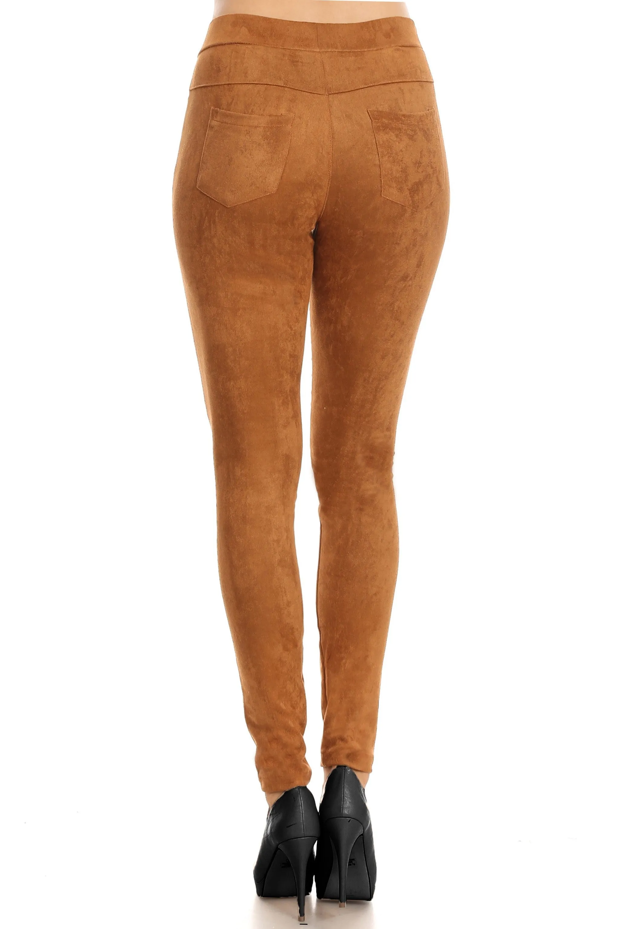 Moto Street Style Faux Suede Legging