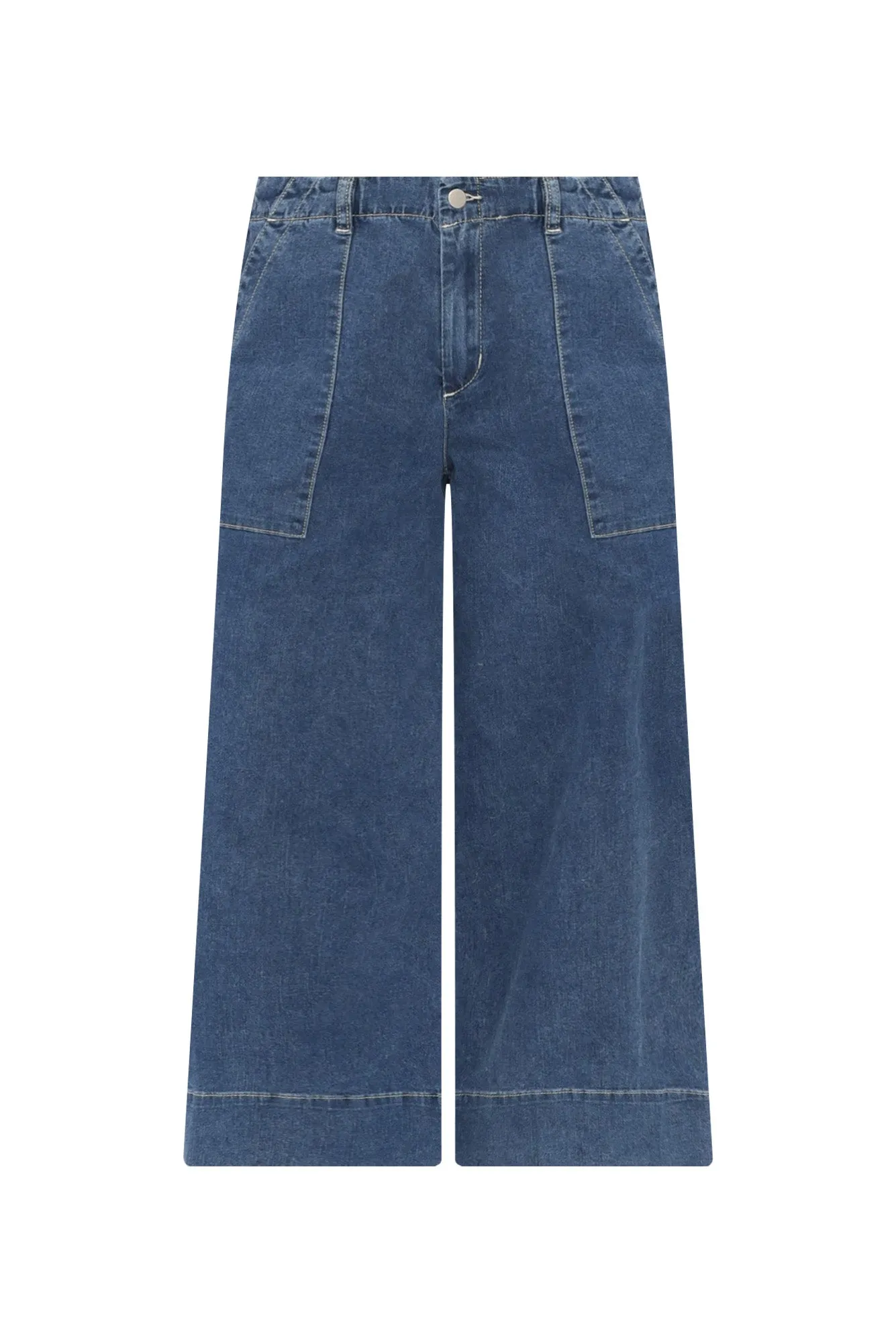 Narcisa Dark Blue Wide Leg Jeans