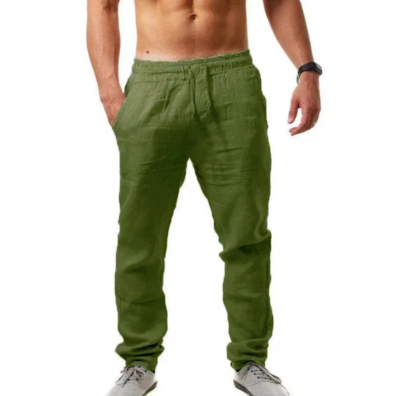 New OB Cotton Linen Loose Pants