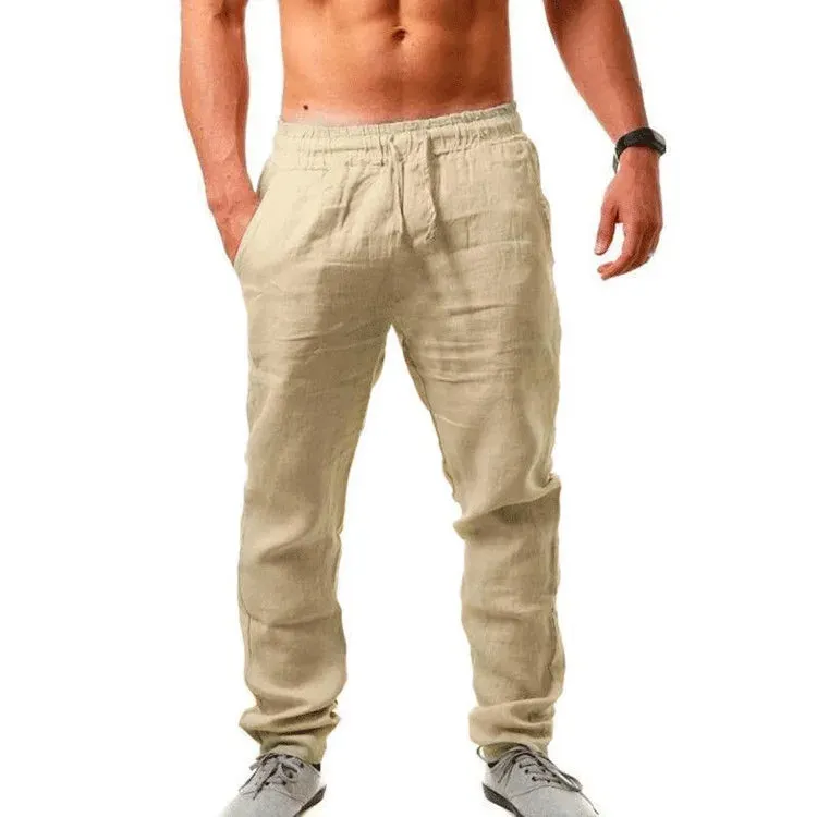 New OB Cotton Linen Loose Pants