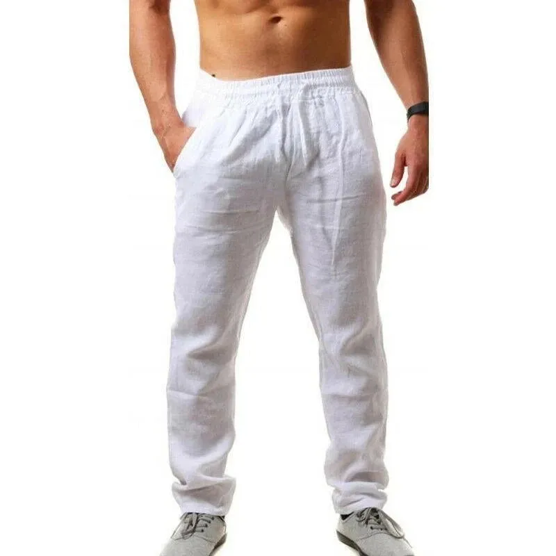 New OB Cotton Linen Loose Pants