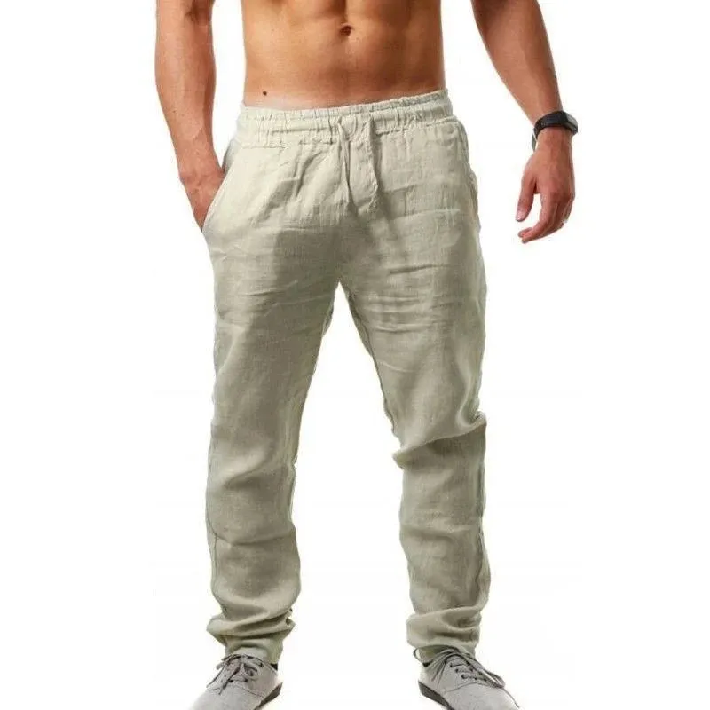 New OB Cotton Linen Loose Pants