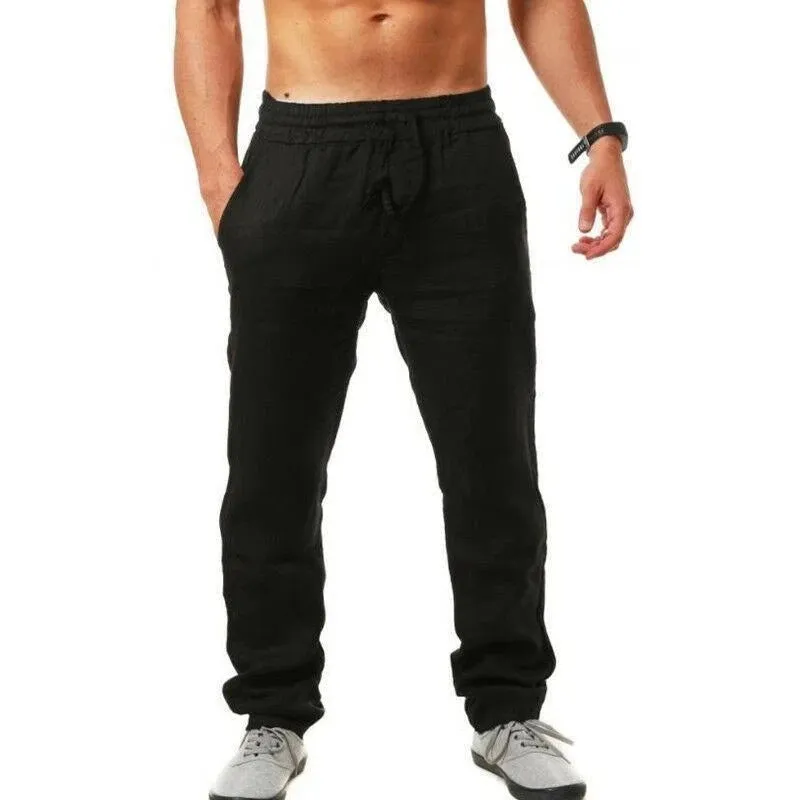 New OB Cotton Linen Loose Pants
