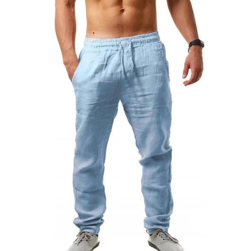 New OB Cotton Linen Loose Pants