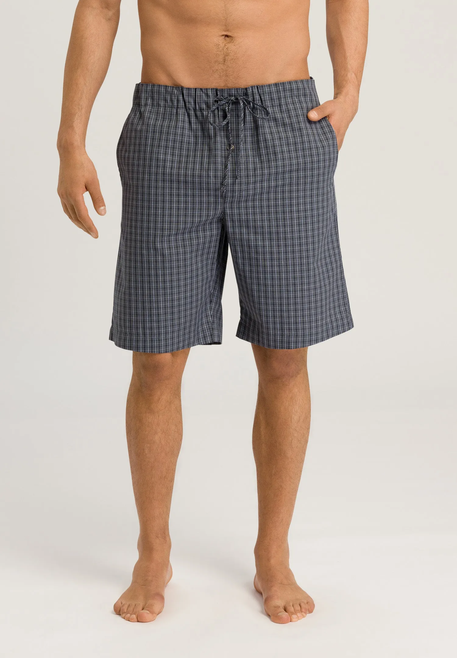 Night And Day Cotton Woven Drawstring Shorts | Casual Check 75433-2385