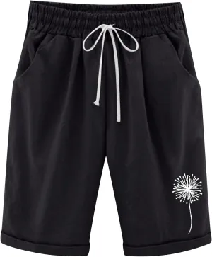 NLOMOCT Bermuda Shorts for Women,Womens Bermuda Shorts High Waisted,Running Yoga Shorts for Women - Women's Workout Active Lounge Bermuda Shorts with Pockets 03