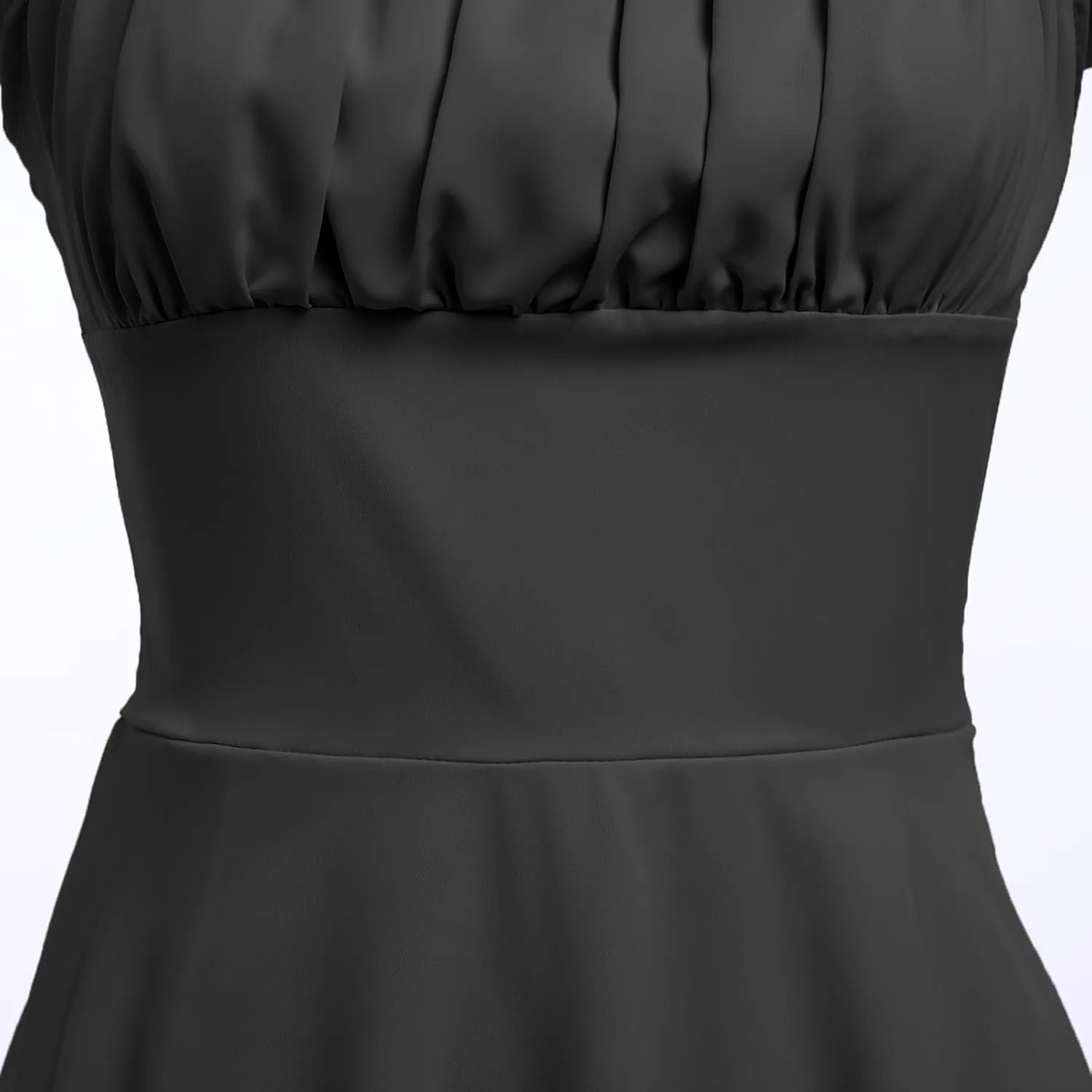 OBEEII Women's Square Neck Strap Lace Mini Dress Flowy A-Line Ruffle Swing Casual Summer Short Dress Party Graduation Dress