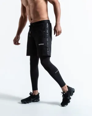 OG PEP SHORTS (2-IN-1 TRAINING TIGHTS) BLACK