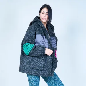 Oversized graphic animal print jacket wholesale