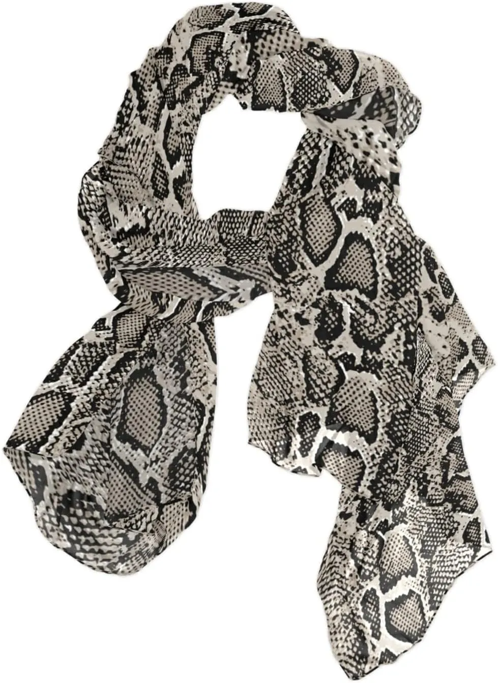 Oyihfvs Woman Long Silk Scarf Soft Head Wrap Silk Shawl stole