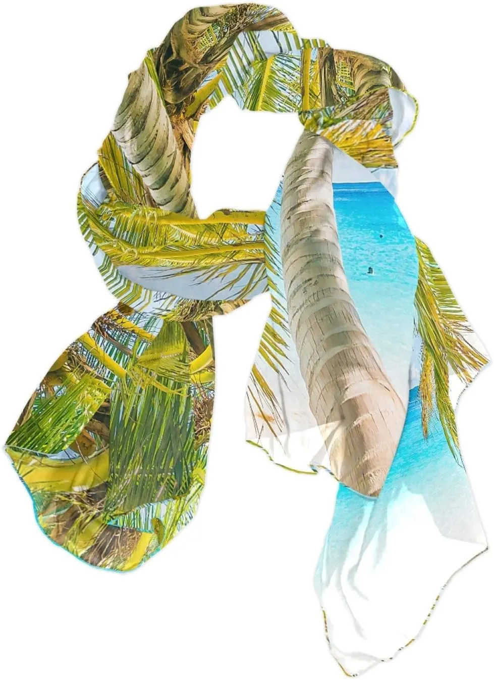 Oyihfvs Woman Long Silk Scarf Soft Head Wrap Silk Shawl stole