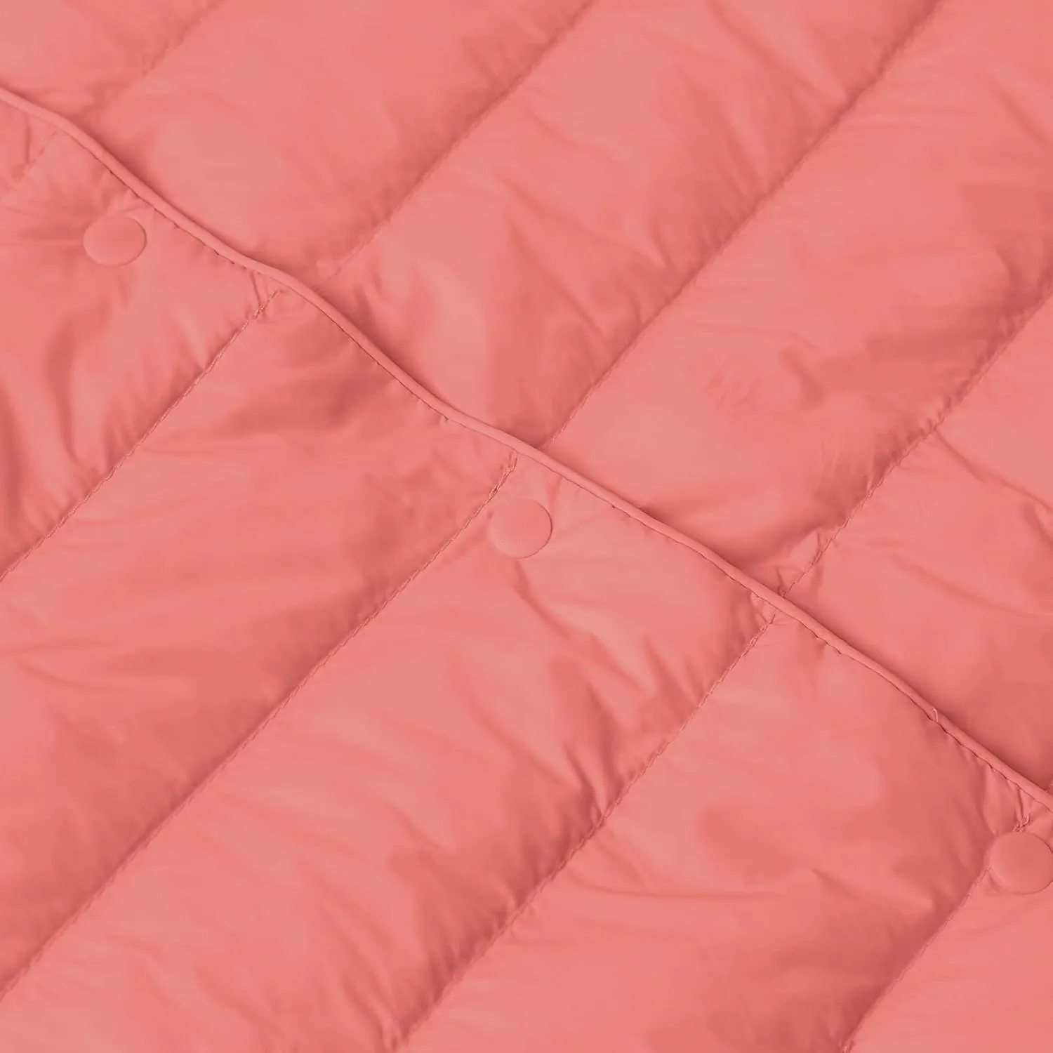 Packable Down Jacket for Women Lightweight Quilted Coat Portable Crewneck Long Sleeve Down Jackets Button Down