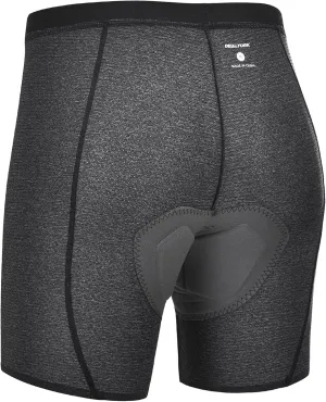 Padded Cycling Shorts Men's Cycling Underwear with 3D Padding Ergonomic Biking Bicycle Shorts Shock Absorbing Sweat Absorbing