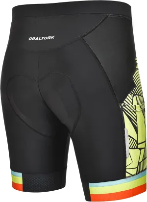 Padded Cycling Shorts Men's Cycling Underwear with 3D Padding Ergonomic Biking Bicycle Shorts Shock Absorbing Sweat Absorbing