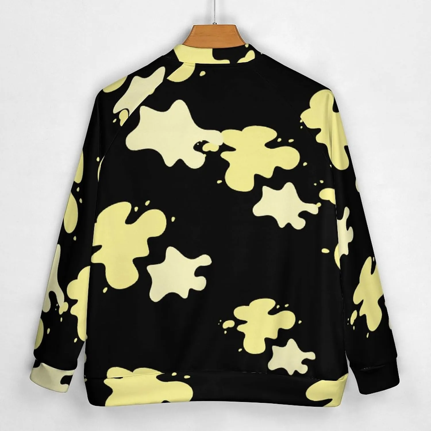 Pee Yellow Urine Lightweight Men's Baseball Jackets Relaxed Fit Varsity Bomber Jacket Windbreaker Coat