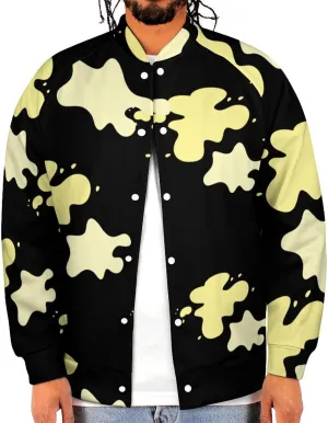 Pee Yellow Urine Lightweight Men's Baseball Jackets Relaxed Fit Varsity Bomber Jacket Windbreaker Coat