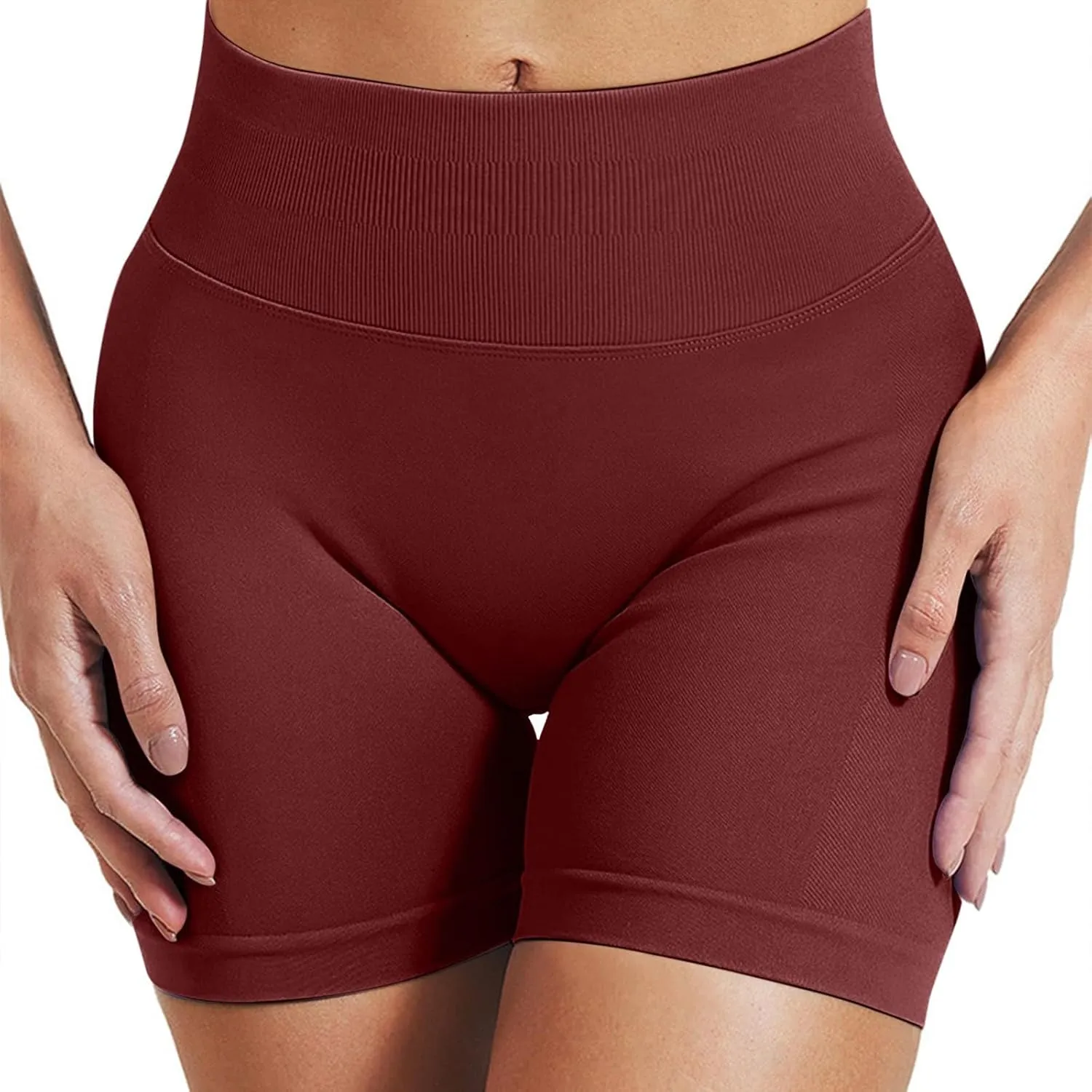 PETYCZEN Womens Gym Shorts Scrunch Butt Lifting Workout Yoga Shorts Seamless High Waisted Booty Biker Shorts Exercise Shorts
