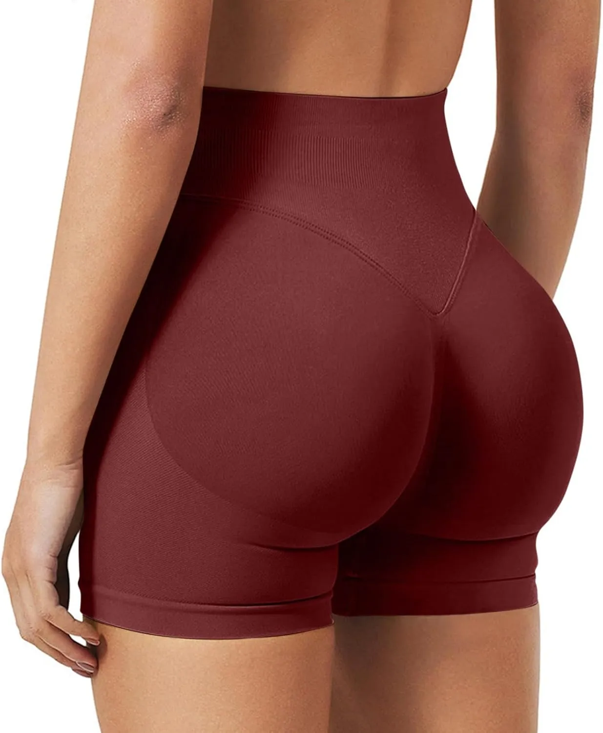 PETYCZEN Womens Gym Shorts Scrunch Butt Lifting Workout Yoga Shorts Seamless High Waisted Booty Biker Shorts Exercise Shorts