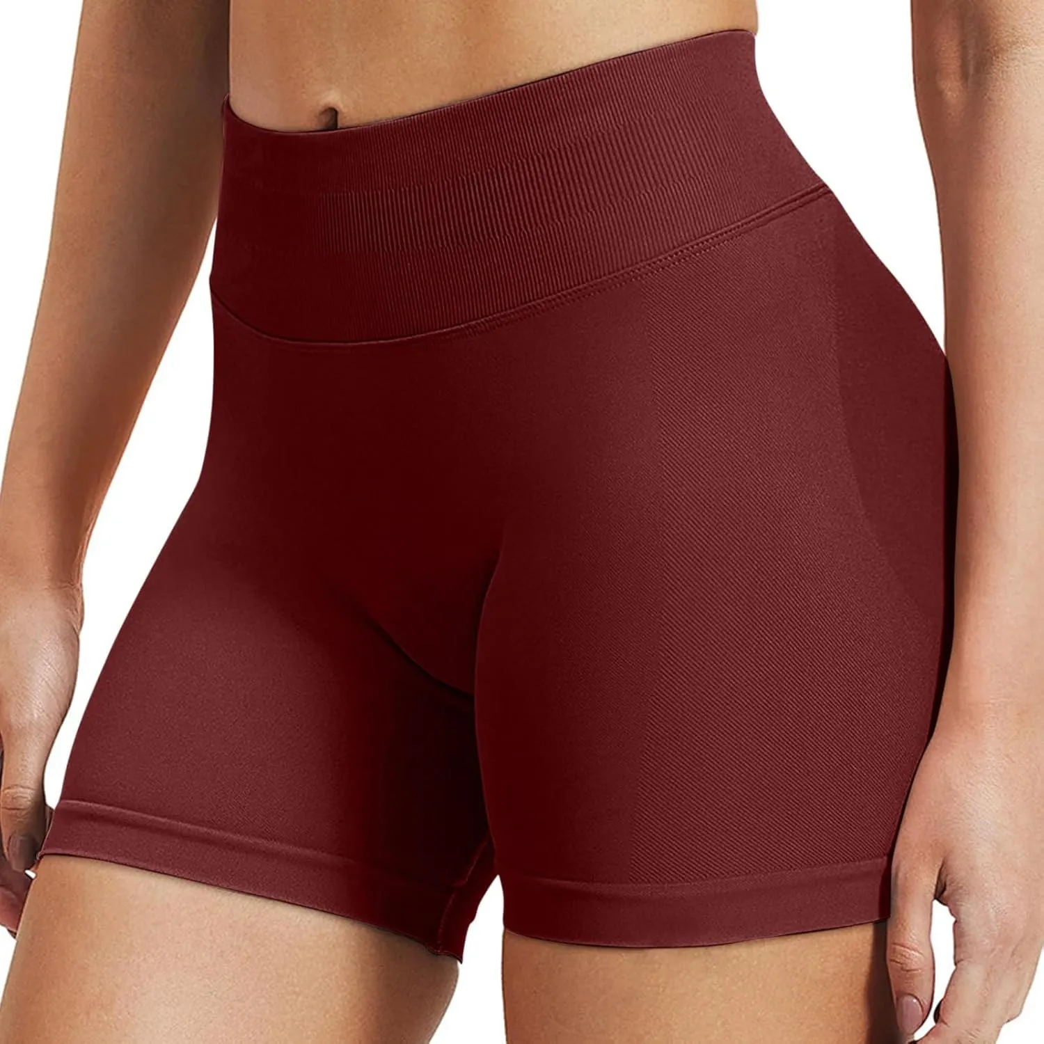 PETYCZEN Womens Gym Shorts Scrunch Butt Lifting Workout Yoga Shorts Seamless High Waisted Booty Biker Shorts Exercise Shorts