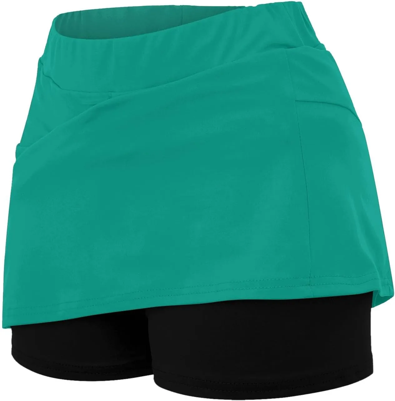Plus Size Skorts for Curvy Women High Waisted Casual Athletic Tennis Golf Skirts with Shorts Pockets Biker Shorts