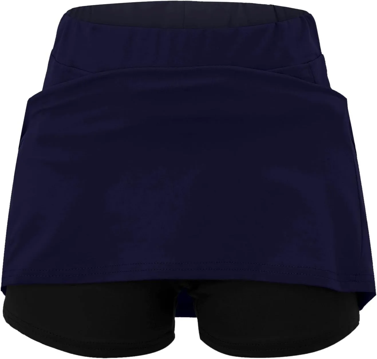 Plus Size Skorts for Curvy Women High Waisted Casual Athletic Tennis Golf Skirts with Shorts Pockets Biker Shorts