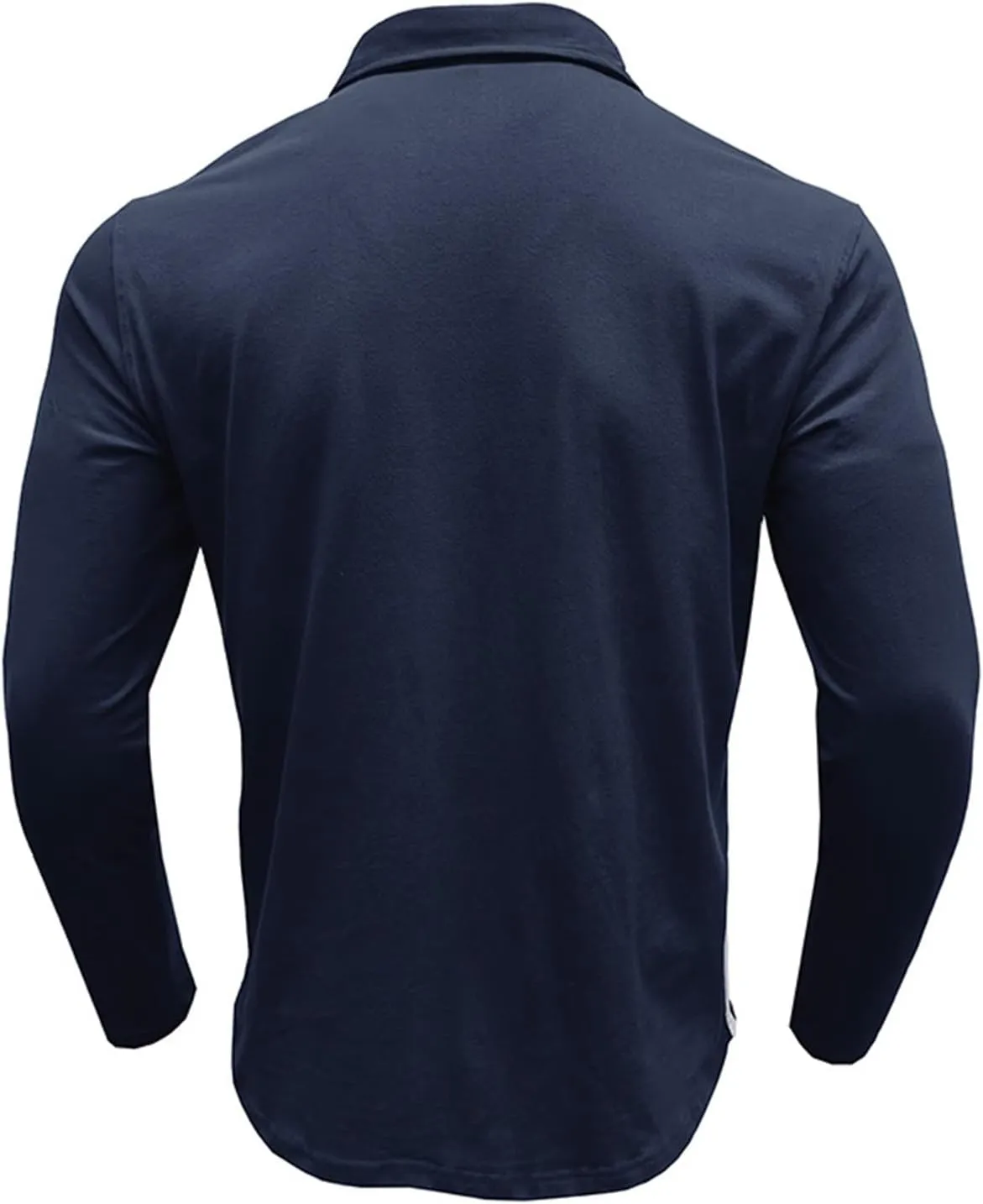 Polo Mens Shirts Long Sleeve Lapel Collar Polo Golf Shirts Casual Solid Fashion Fall Winter Polo Shirts Sweatshirt
