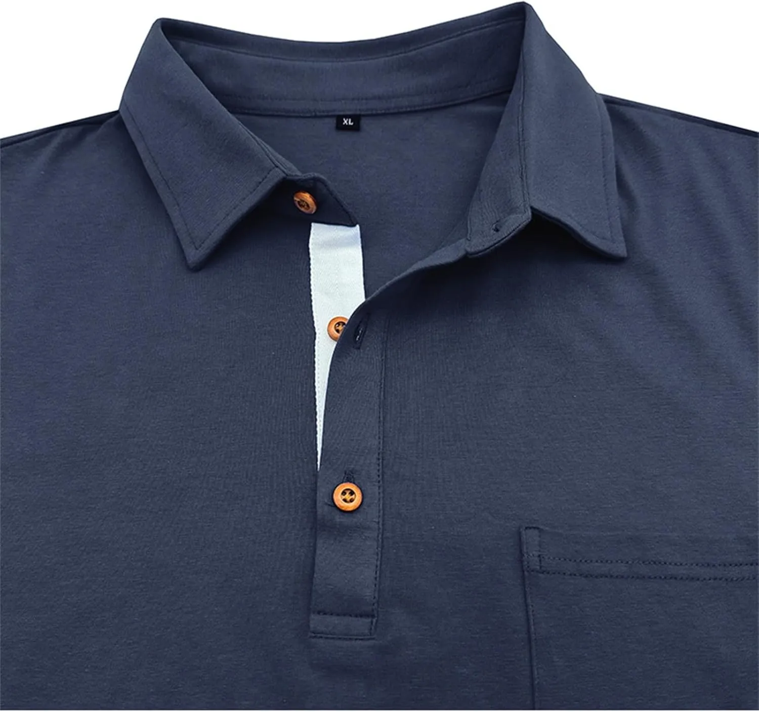 Polo Mens Shirts Long Sleeve Lapel Collar Polo Golf Shirts Casual Solid Fashion Fall Winter Polo Shirts Sweatshirt